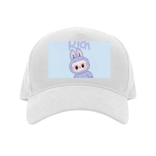 Keps för Vuxen | Klassisk Justerbar Keps Blue Bunny Labubu vit Vuxen