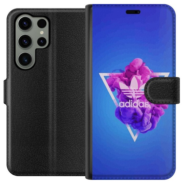 Samsung Galaxy S23 Ultra Tegnebogsetui Adidas-inspireret blåt