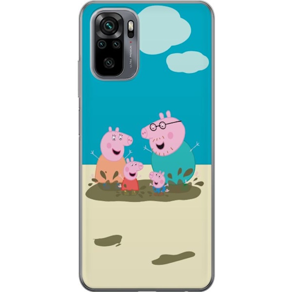 Xiaomi Redmi Note 10 Läpinäkyvä kuori Greta Possu Perhe Jor
