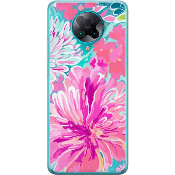 Xiaomi Poco F2 Pro Gennemsigtig cover Blomsterrebs