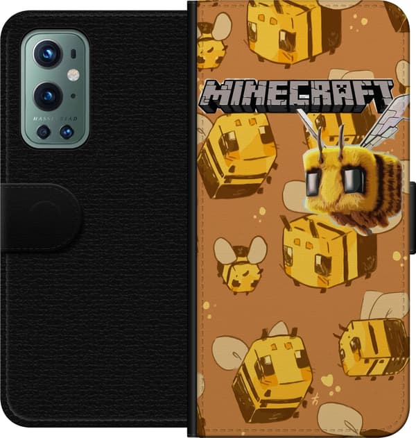 Kompatibel Tegnebogsetui til OnePlus 9 Pro Minecraft Bi