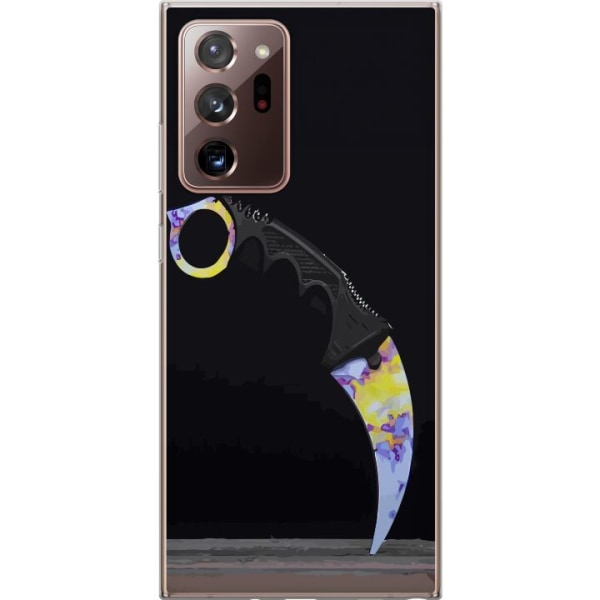 Samsung Galaxy Note20 Ultra Genomskinligt Skal Karambit / Butt