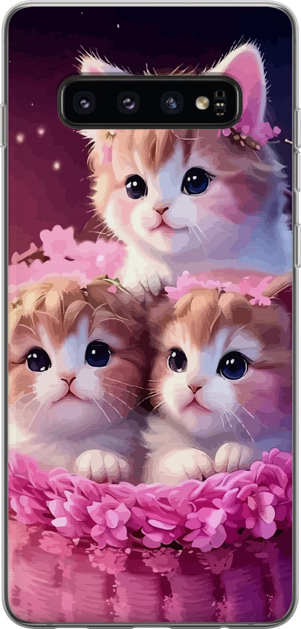Kompatibelt Mobilskal till Samsung Galaxy S10 Katter