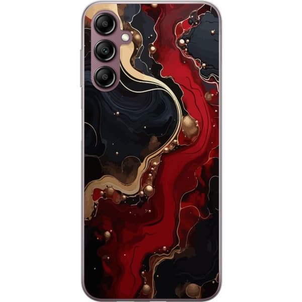 Kompatibelt Mobildeksel til Samsung Galaxy A14 5G Marble Rød
