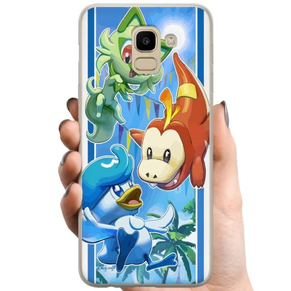 Samsung Galaxy J6 TPU Matkapuhelimen kuori Pokemon Team