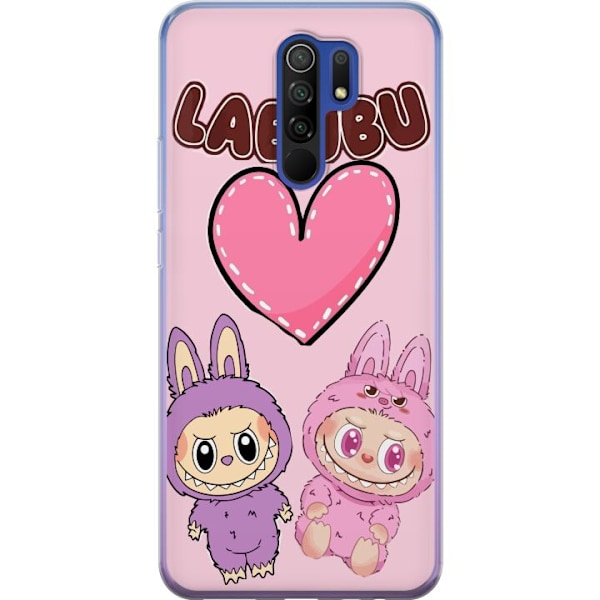Xiaomi Redmi 9 Gennemsigtig cover Labubu Pink Monster