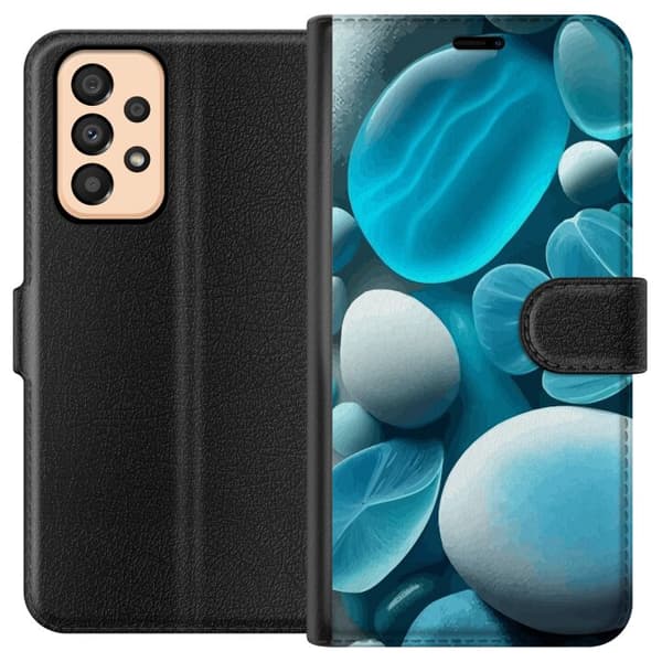 Kompatibelt Plånboksfodral till Samsung Galaxy A33 5G Glasstenar