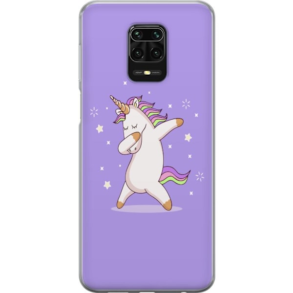 Xiaomi Redmi Note 9S Genomskinligt Skal Unicorn Dab