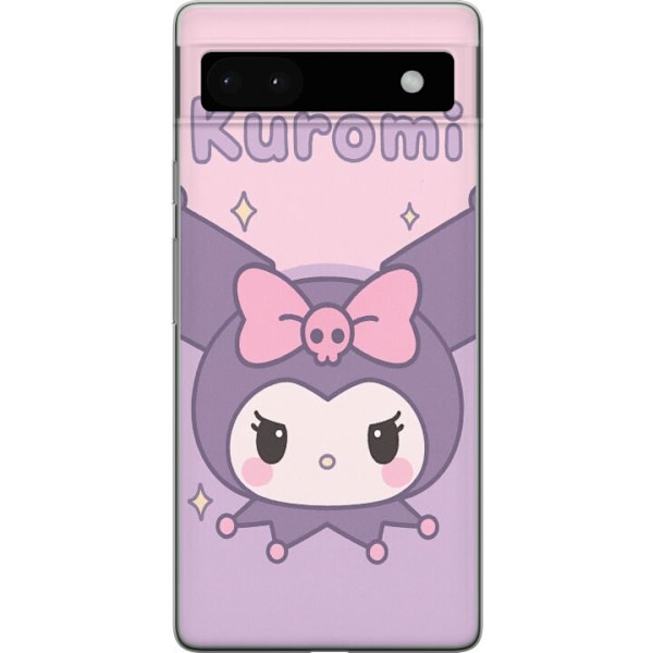 Google Pixel 6a Gjennomsiktig deksel Kuromi Kawaii