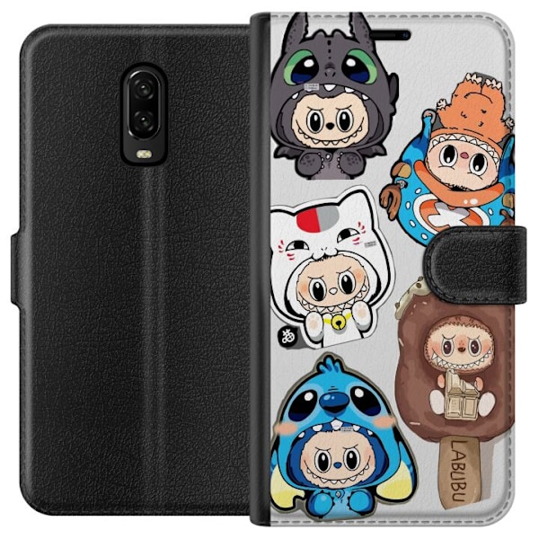 OnePlus 6T Plånboksfodral Labubu figursamling – Pop Mart La
