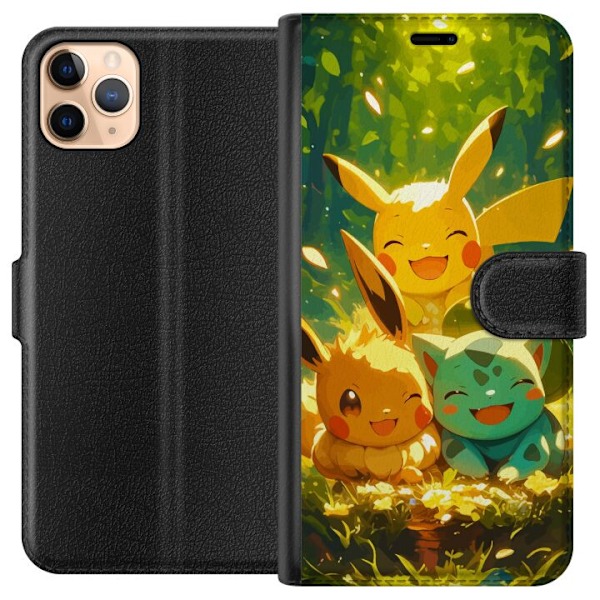 Apple iPhone 11 Pro Max Lompakkokotelo Pixelmonster pelityyli