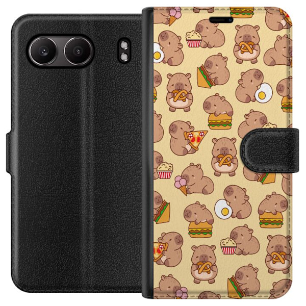 OnePlus Nord 4 Lompakkokotelo Kawaii capybara puhelinkotelo useilla söpöillä hahmoilla