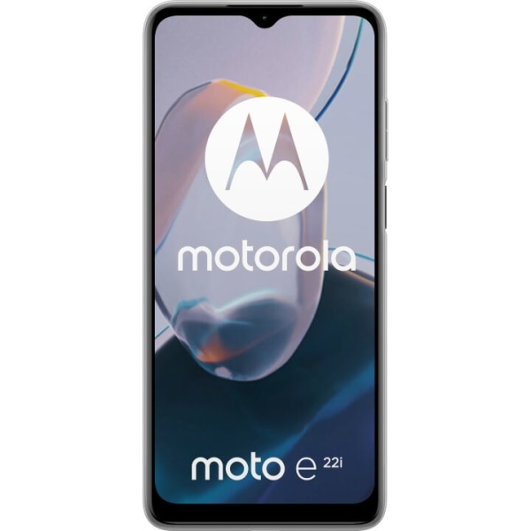 Motorola Moto E22i Gennemsigtig cover Ulven Lilla