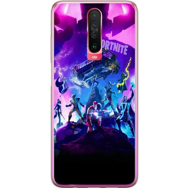 Xiaomi Redmi K30 Läpinäkyvä kuori Fortnite