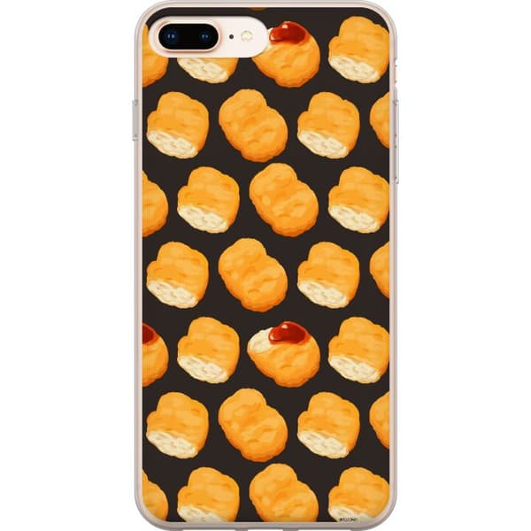 Kompatibelt Mobildeksel til Apple iPhone 8 Plus Mønster med sprø kyllingnuggets og ketchup brun