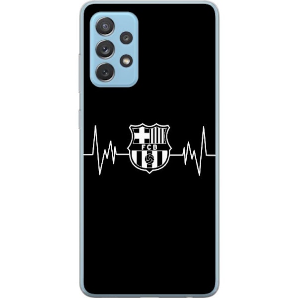 Samsung Galaxy A72 5G Läpinäkyvä kuori FC Barcelona