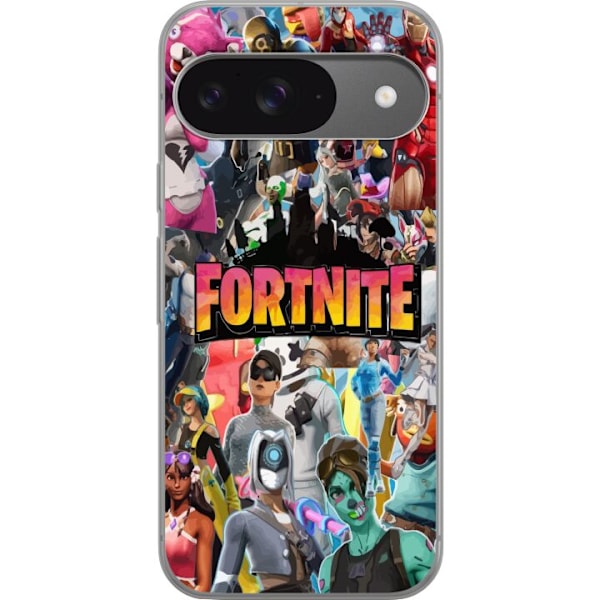 Google Pixel 9 Pro Genomskinligt Skal Fortnite