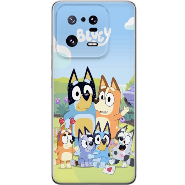 Xiaomi 13 Pro Läpinäkyvä kuori Bluey puhelinkotelo koko perheen kanssa värikkäässä suunnittelussa