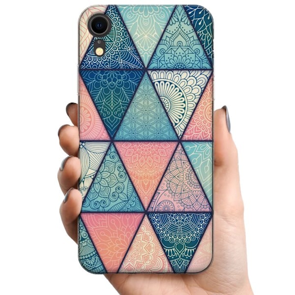 Apple iPhone XR TPU Matkapuhelimen kuori Mandala Kolmiot