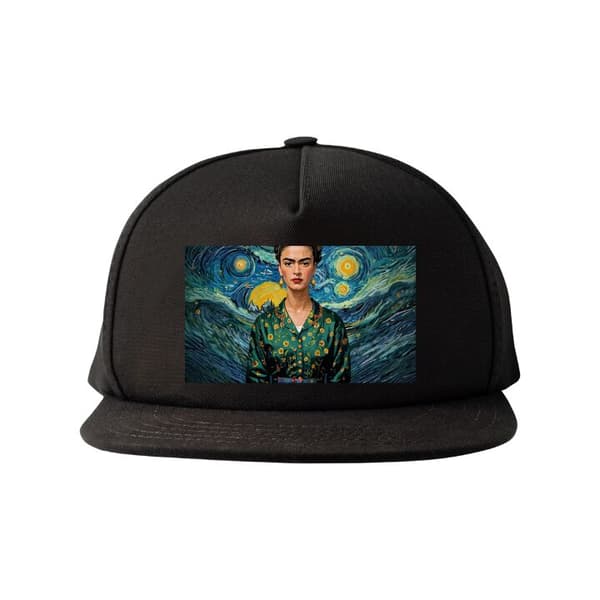 Snapback-lue svart one size