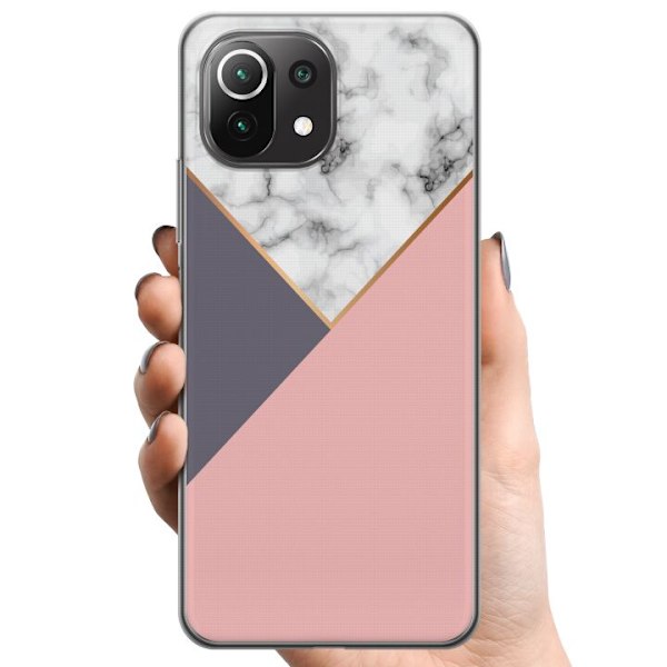Xiaomi Mi 11 Lite TPU Mobilcover Marmor Skæring
