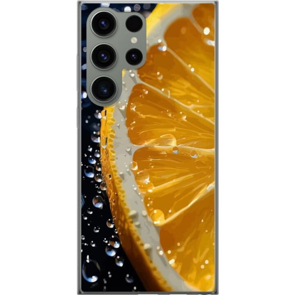 Samsung Galaxy S23 Ultra Gennemsigtig cover Appelsin