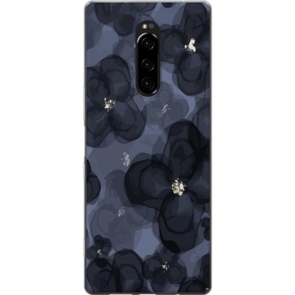 Sony Xperia 1 Gennemsigtig cover Blomstermark