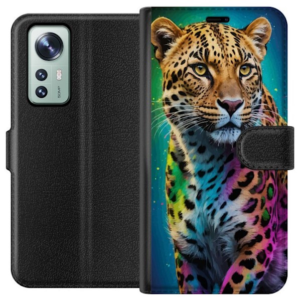 Xiaomi 12 Tegnebogsetui Leopard