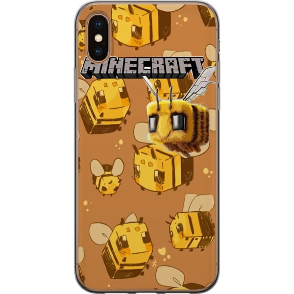 Apple iPhone XS Max Genomskinligt Skal Minecraft Bi