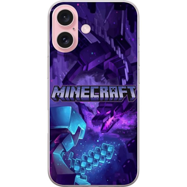 Apple iPhone 16 Gjennomsiktig deksel Minecraft