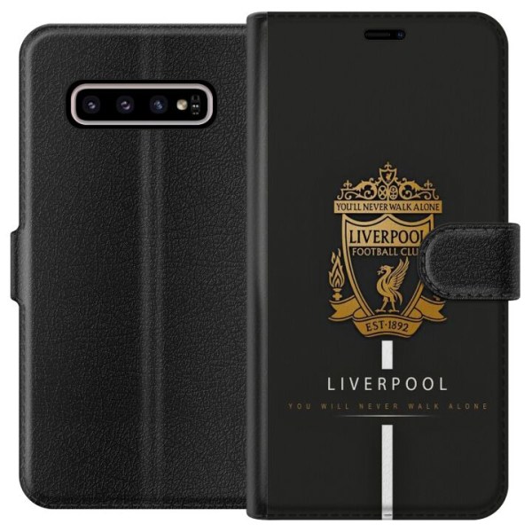 Samsung Galaxy S10+ Tegnebogsetui Liverpool L.F.C.