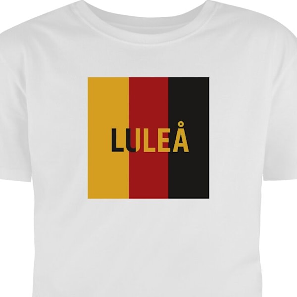 T-shirt för Vuxen | Klassisk Vuxen-T-shirt Luleå – Hockey vit S
