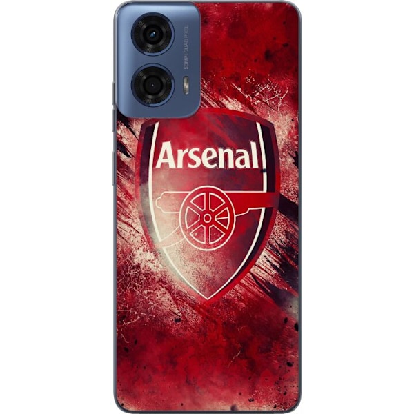 Motorola Moto G04 Läpinäkyvä kuori Arsenal Jalkapallo