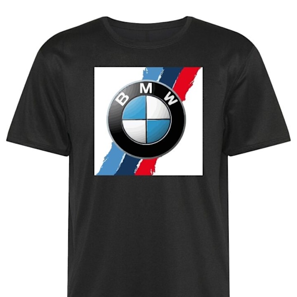 Trænings T-shirt | Sport T-shirt til Voksen BMW Striber sort 4X-Large