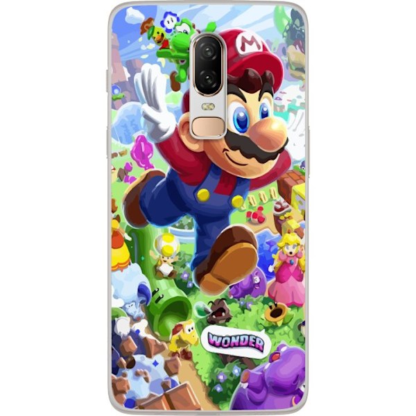 OnePlus 6 Läpinäkyvä kuori Super Mario Wonder