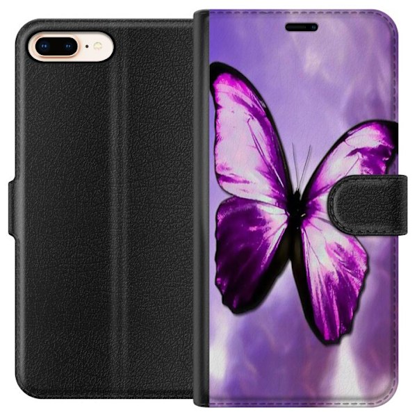 Apple iPhone 8 Plus Lompakkokotelo Perhonen