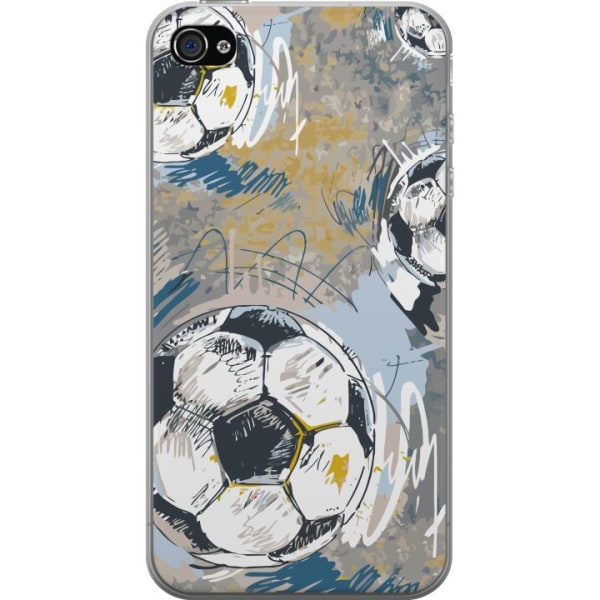 Apple iPhone 4s Gennemsigtig cover Fodbold