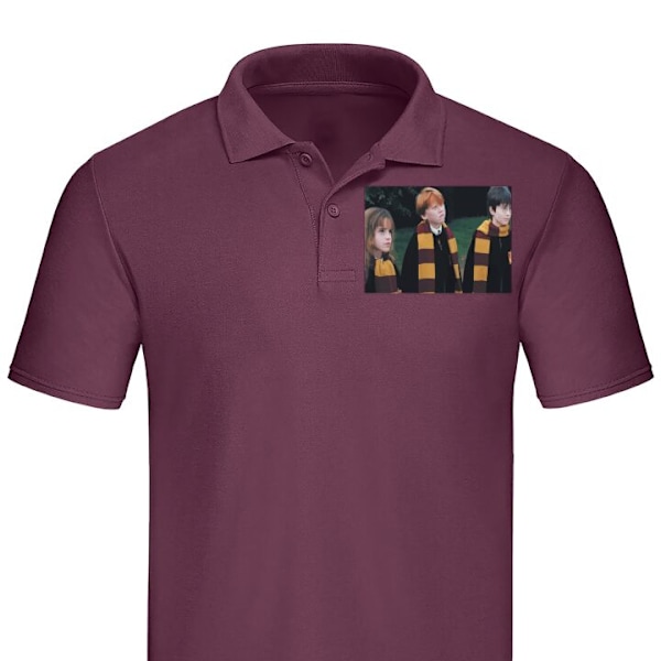 Poloshirt til Voksen | Elegant Poloshirt Harry Potter Bordeaux XX-Large