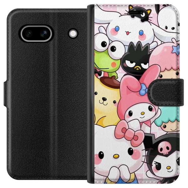 Kompatibelt Lommeboketui til Google Pixel 7a Kawaii Sanrio Crew