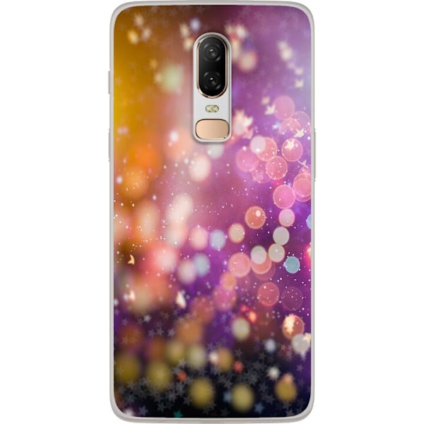 OnePlus 6 Genomskinligt Skal Glitter