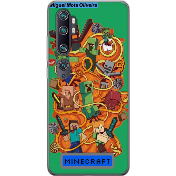 Xiaomi Mi Note 10 Läpinäkyvä kuori Minecraft