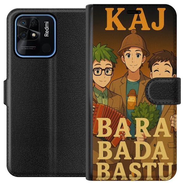 Xiaomi Redmi 10C Plånboksfodral KAJ Bara bada bastu