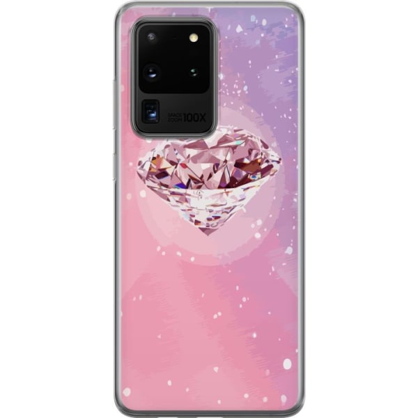 Samsung Galaxy S20 Ultra Gennemsigtig cover Glitter Diamant