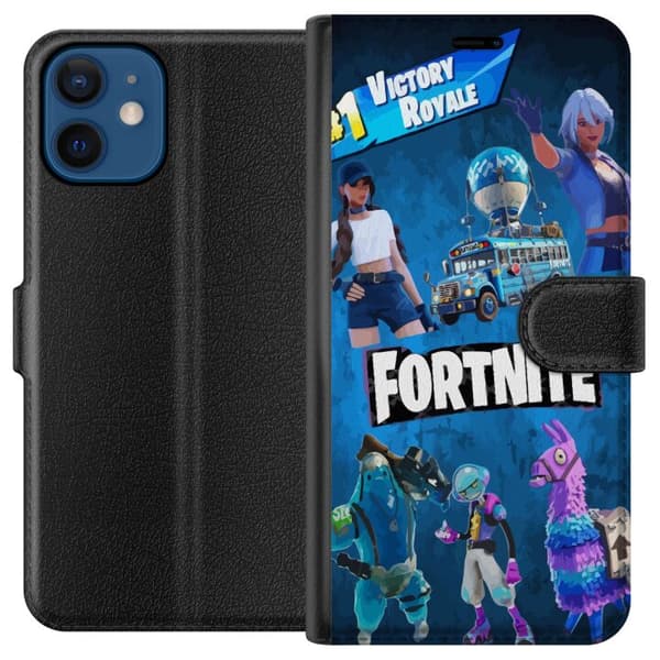 Kompatibel Tegnebogsetui til Apple iPhone 12 mini Fortnite