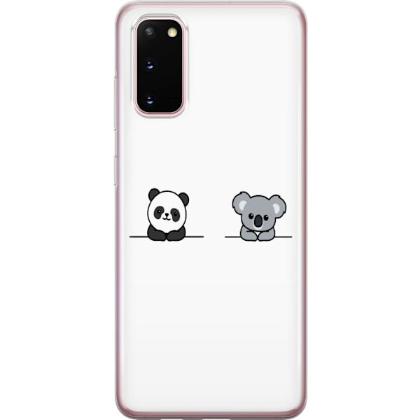 Samsung Galaxy S20 Gennemsigtig cover Panda Koala