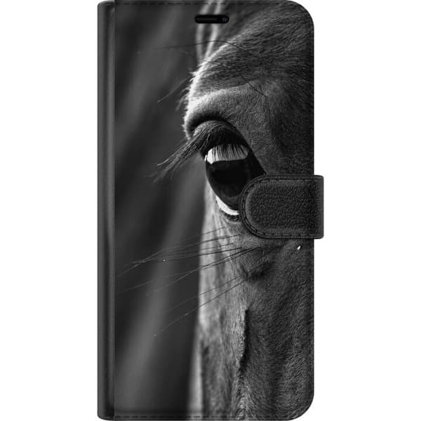 Kompatibelt Lommeboketui til Apple iPhone 17e Grått hesteblikk grå