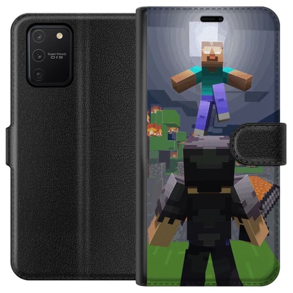 Kompatibel Tegnebogsetui til Samsung Galaxy S10 Lite Minecraft