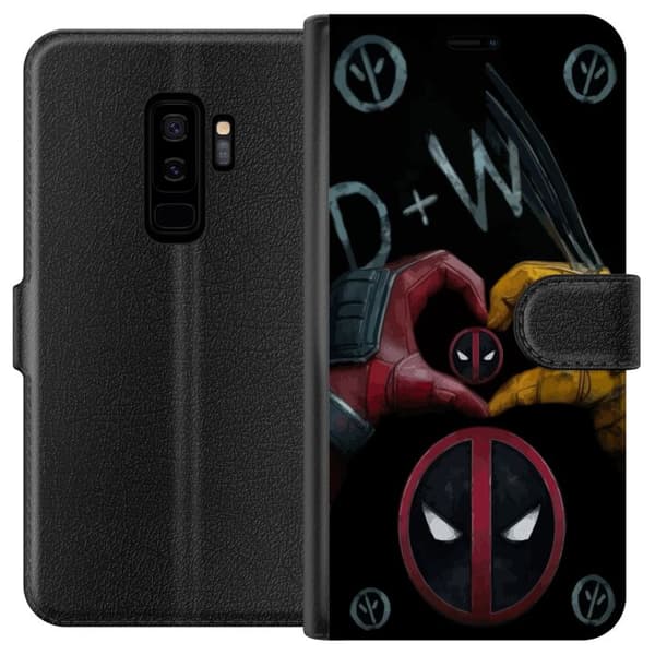 Kompatibel Tegnebogsetui til Samsung Galaxy S9+ Deadpool & Wolverine Kærlighed