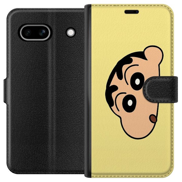 Google Pixel 7a Plånboksfodral Peeking Shinchan