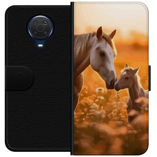 Nokia G20 Lompakkokotelo Hevoset